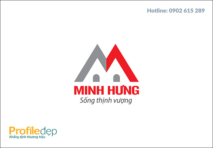 Thiết kế logo công ty xây dựng Minh Hưng