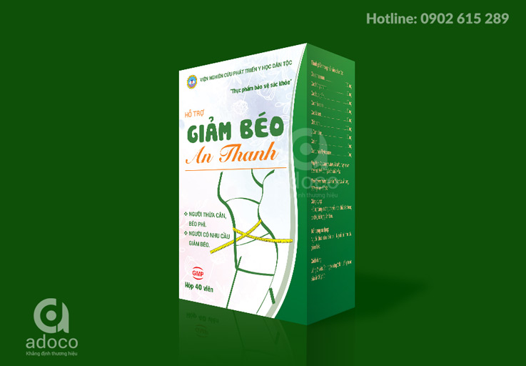 Thiết kế hộp thuốc giảm béo 