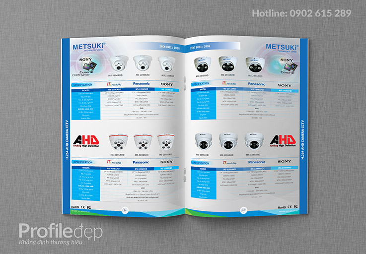 thiet ke profile, catalogue, brochure