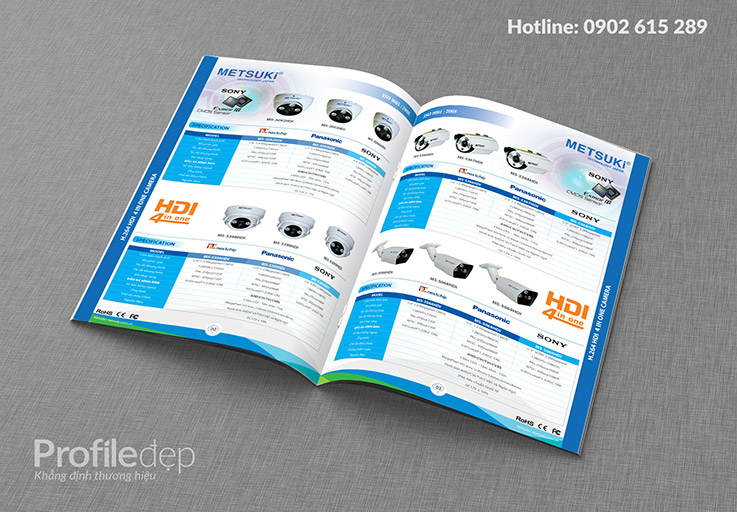 thiet ke profile, catalogue, brochure