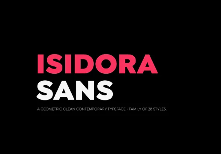 phông chữ Isidora Sans