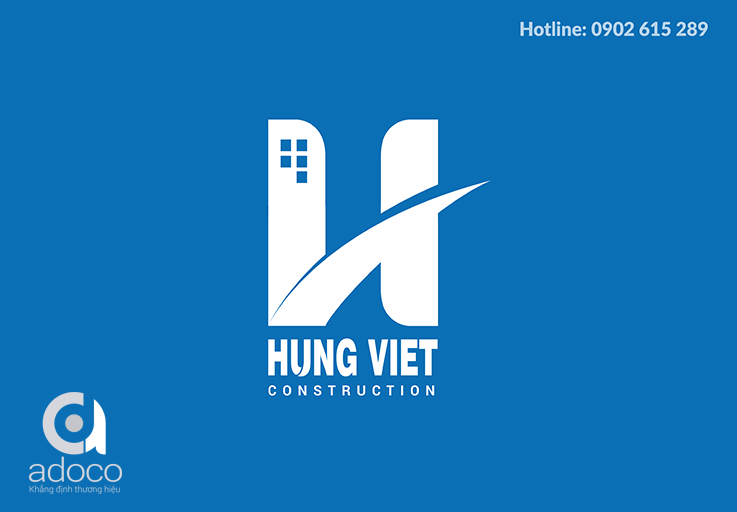 thiet ke logo cong ty co phan dau tu hung viet