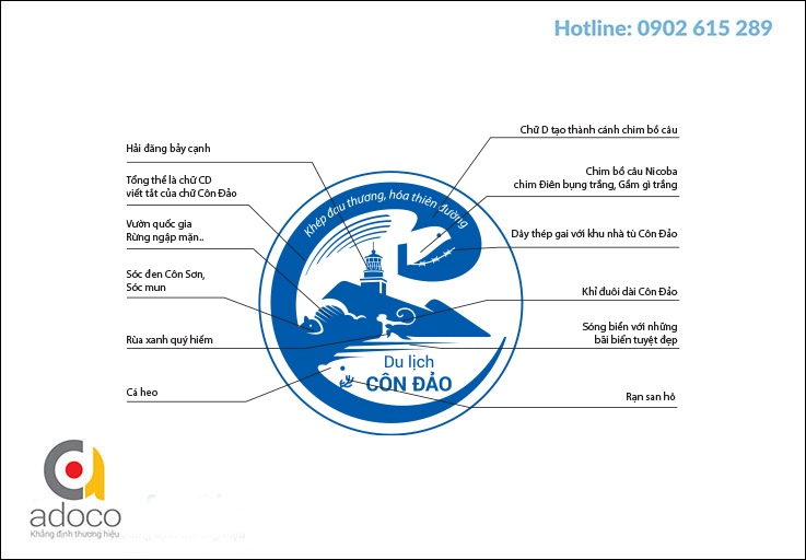 Thiết kế logo du lịch Côn Đảo