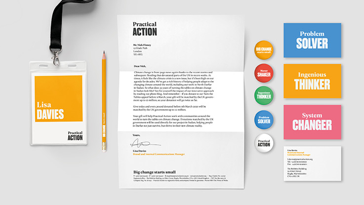 Mẫu thiết kế logo Practical Action mới 