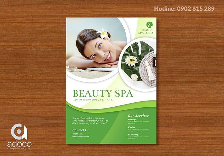 thiet ke brochure nganh spa dep