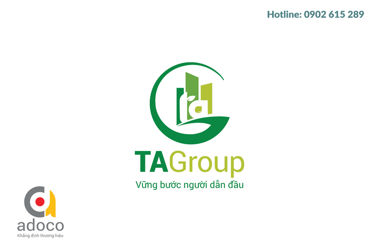 thiet ke logo cong ty TA group