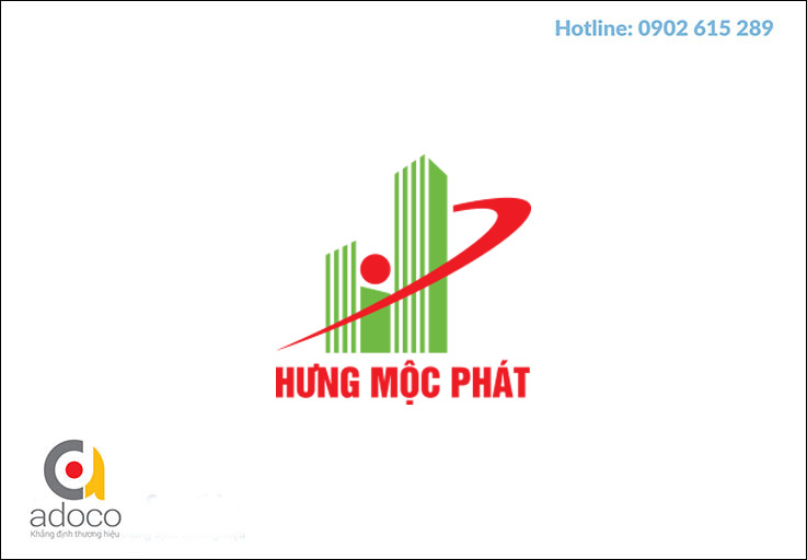 Thiết kế logo công ty xây dựng Hưng Mộc Phát