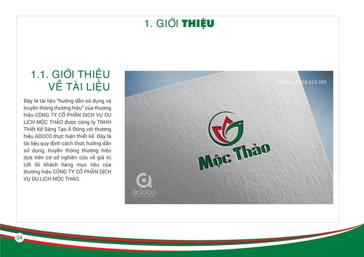 thiet ke logo cong ty co phan dich vu du lich moc thao