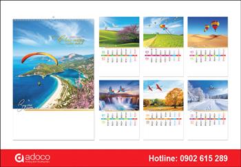 Mẫu lịch phong cảnh 2023 Mẫu lịch phong cảnh 2023