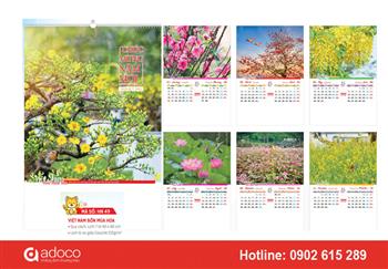 Những mẫu lịch lò xo 7 tờ cực đẹp năm 2023 Những mẫu lịch lò xo 7 tờ cực đẹp năm 2023
