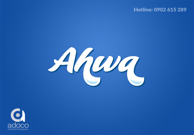 Thiết kế logo nhãn nước AWHA