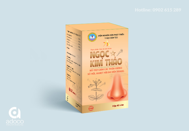 Thiết kế hộp thuốc viêm xoang Kim Ngọc Thảo