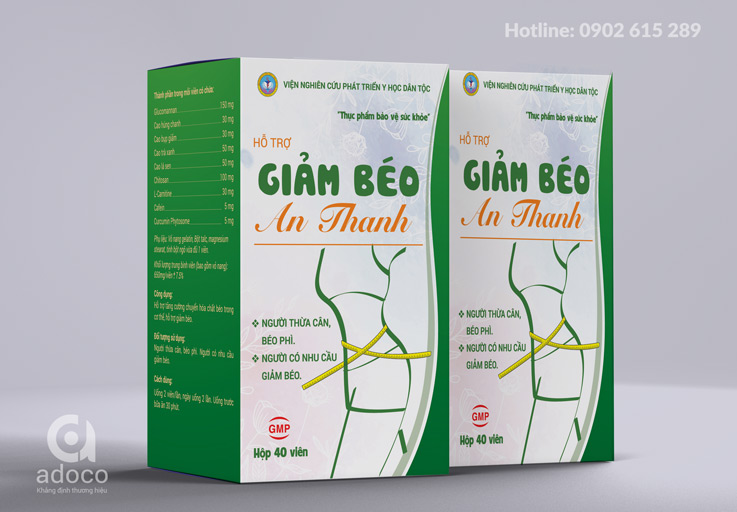 Thiết kế hộp thuốc giảm béo 