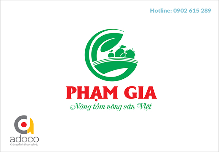 Thiết kế logo công ty nông sản PG ECO (Phạm Gia)