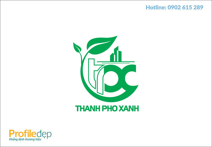 Thiết kế logo công ty Thành Phố Xanh