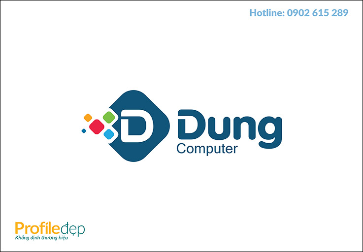 Thiết kế logo công ty vi tinh Dung