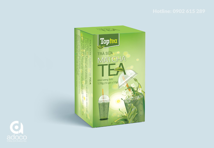 Thiết kế hộp trà Top tea