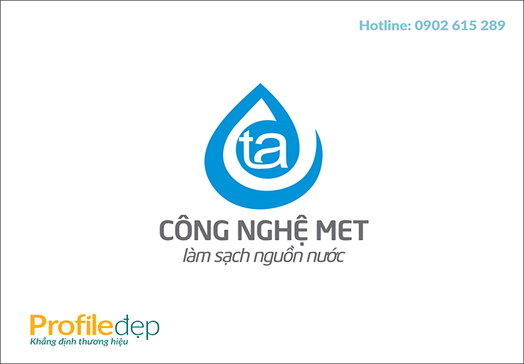 Thiết kế logo công ty TNHH công nghệ xử lý nước TA