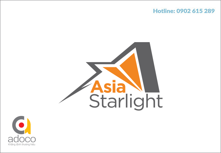 Thiết kế logo công ty Asia starlight