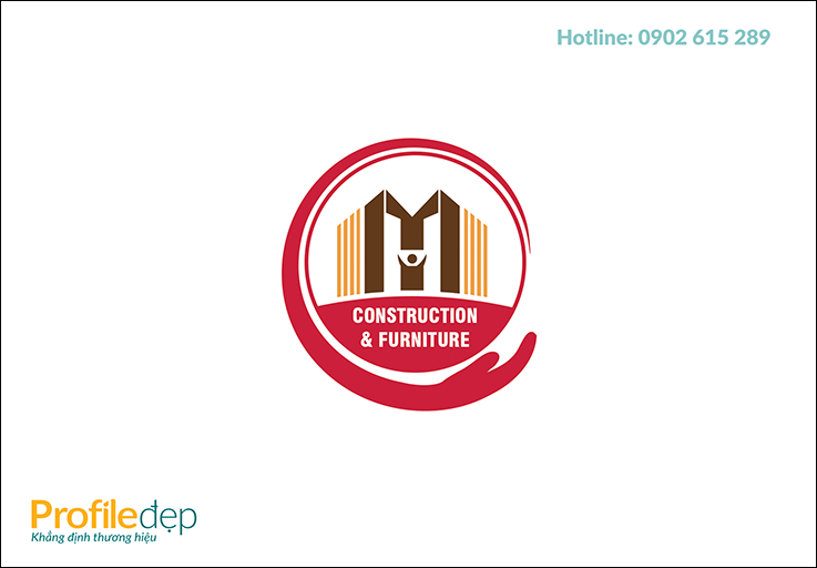Thiết kế logo công ty xây dựng MH (my home)