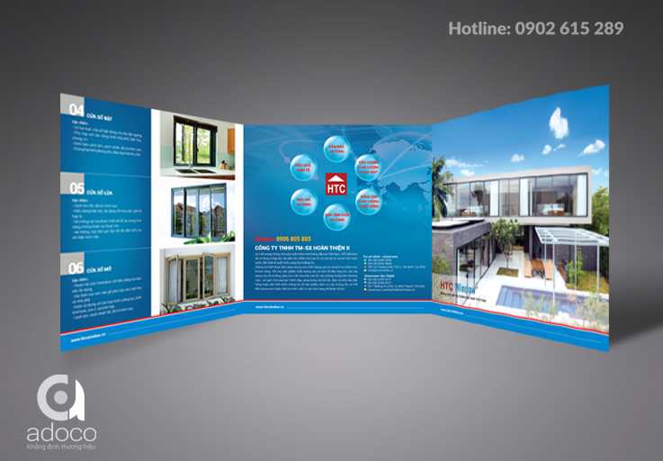 Thiết kế brochure công ty HTC