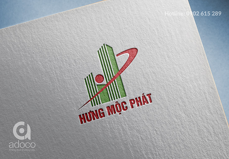 Thiết kế logo công ty xây dựng Hưng Mộc Phát