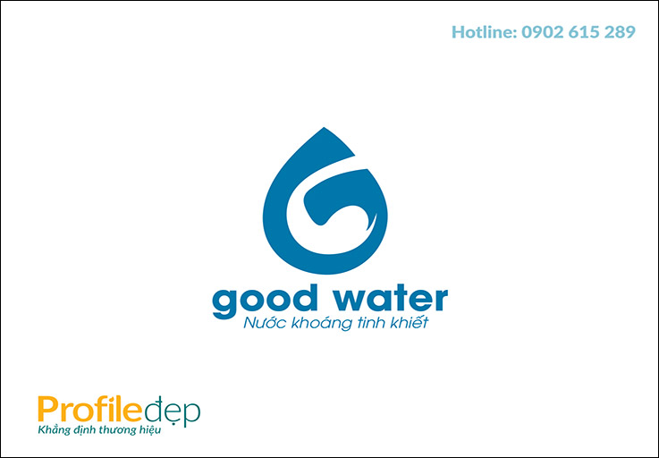 Thiết kế logo công ty nước good water